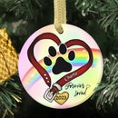 Memorial Personalized Custom Ceramic Ornament - A Piece Of My Heart Is In Heaven -Sympathy Gift For Pet Owners - Joliny