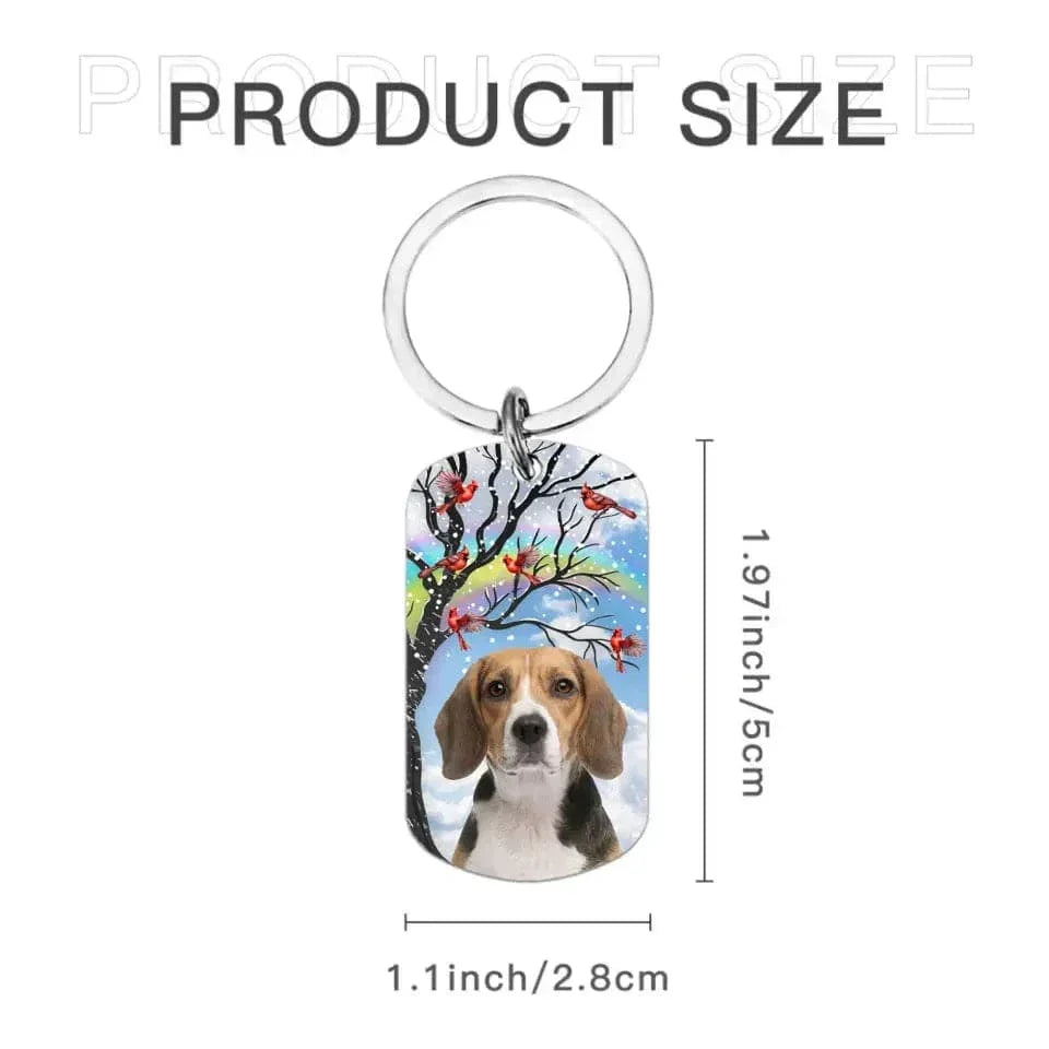 Memorial Personalized Pet Photo Keychain - Until I See You Again - Joliny