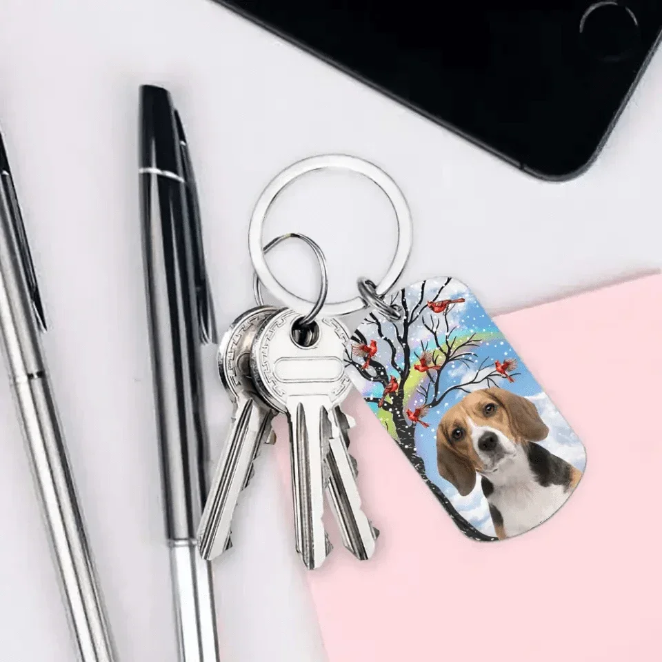 Memorial Personalized Pet Photo Keychain - Until I See You Again - Joliny