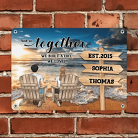 Customized Couple Wall Art - Personalized Name and Couple Image Unframed Decorative Painting - A Gift For Couples,Husband,Wife,Girlfriend,Boyfriend - Joliny