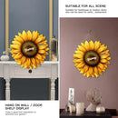 Mom, Auntie Family Sunflower - Birthday, Loving Gift For Mother, Grandma, Grandmother - Personalized Custom Shaped Wood Sign - Joliny