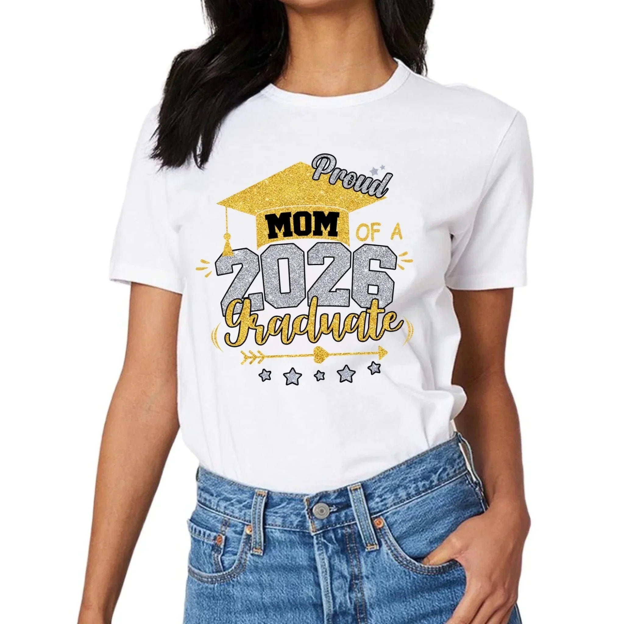 Mom Proud Mom of a Class of 2025 Graduate T Shirt
