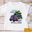 Monster Truck Custom T-shirt Gift for Kids, Personalized Gift for Toddler Boy - Joliny