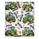Monster Trucks Cars Motorcycles Collection - Customized Kids Name Blanket - Joliny