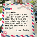 Mothers Day Gifts - Personalized Custom Blanket - Letter to Mom - Joliny