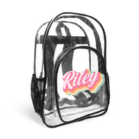 Multi-Color Name Customized Children'S Transparent Backpack - Children'S School Season Gifts - Joliny