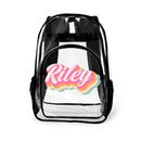 Multi-Color Name Customized Children'S Transparent Backpack - Children'S School Season Gifts - Joliny
