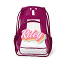 Multi-Color Name Customized Children'S Transparent Backpack - Children'S School Season Gifts - Joliny