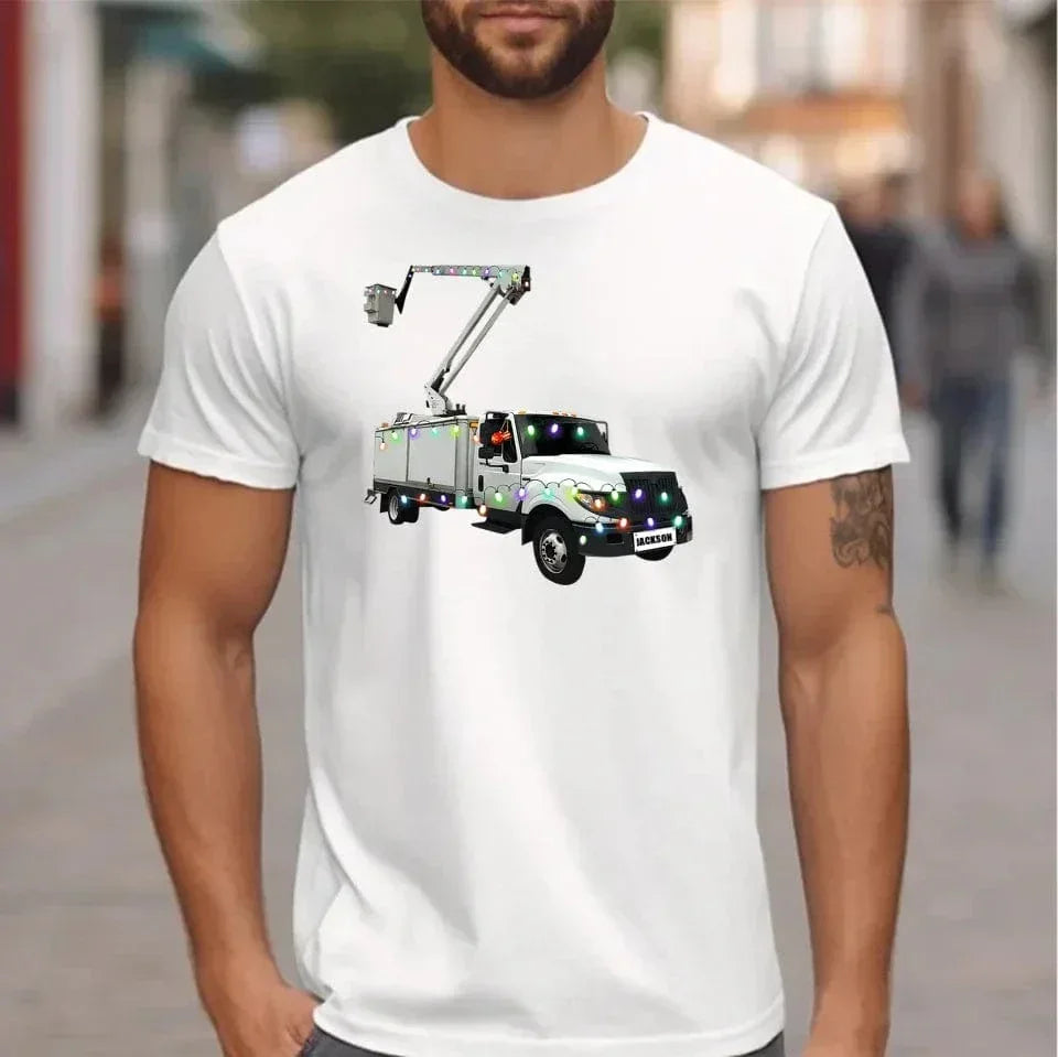 Multiple Colors Of Custom Apparel For Trucks - T-shirts With Personalized Name And Different Color Trucker Patterns - A Gift For Yourself,Friend