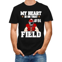 My Heart Is On That Field - Personalised Football Game Day T-Shirt - A Gift for Players,Family,Friend - Joliny