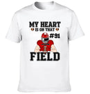 My Heart Is On That Field - Personalised Football Game Day T-Shirt - A Gift for Players,Family,Friend - Joliny