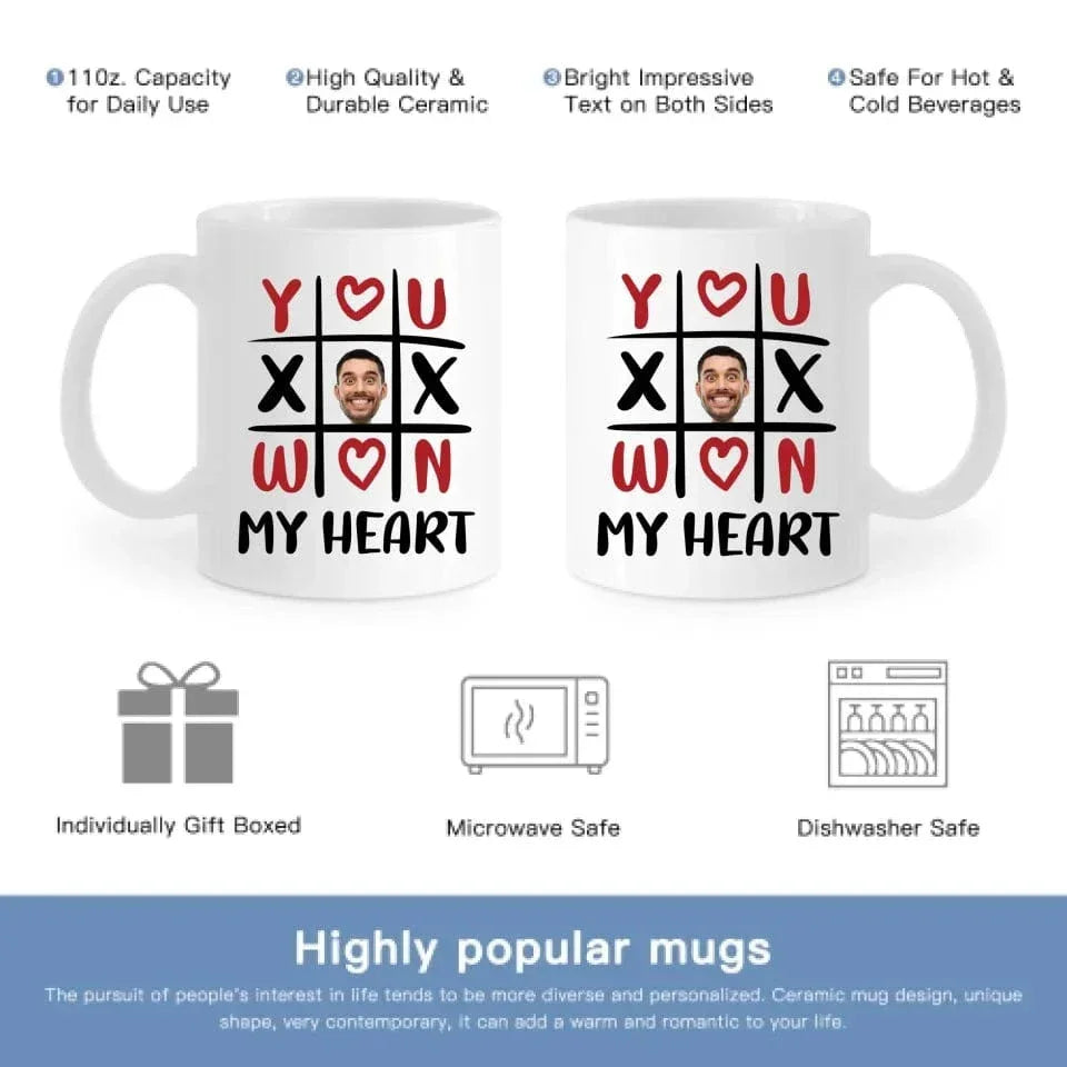 MY HEART-Personalized Customized Photo Mugs-Gifts for Loved Ones - Joliny