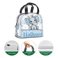 Name Blue Elephant Backpack, School Season Gift - Joliny