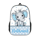 Name Blue Elephant Backpack, School Season Gift - Joliny