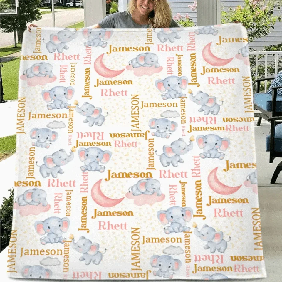 Name Customized Animal Blankets Gifts for Boys and Girls - Joliny