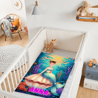 Name Customized Blanket Mermaid Princess Blanket Gifts for Girls - Joliny