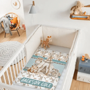 Name Customized Blanket Owl Bear Rabbit Fox Blanket - Joliny
