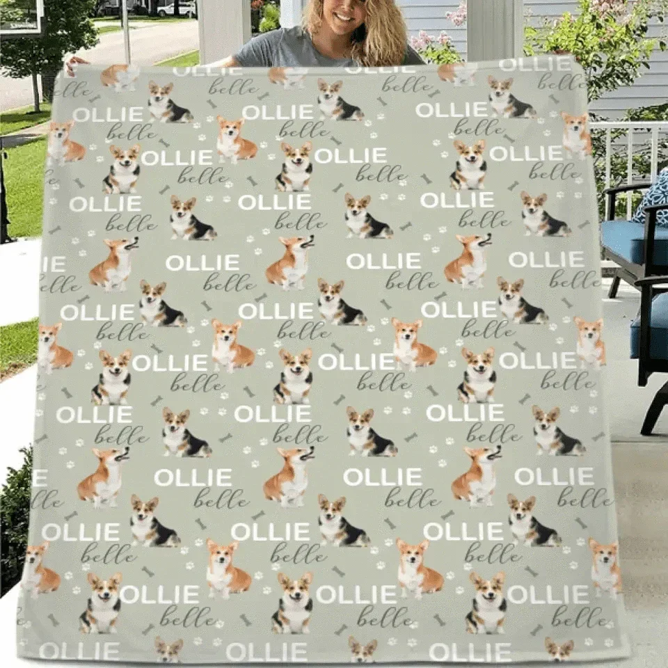 Name Customized Children's Blankets, Dog Breeds