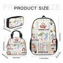 Name Customized Children's Elephant Hair Pattern Backpack, Opening Season Children's Gift - Joliny