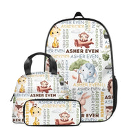Name Customized Children's Elephant Hair Pattern Backpack, Opening Season Children's Gift - Joliny