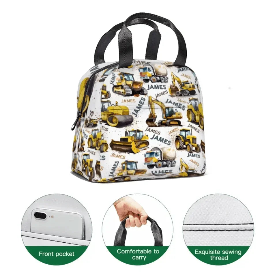 Name Customized Construction Truck Backpack, Opening Season Gift - Joliny