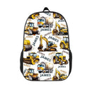 Name Customized Construction Truck Backpack, Opening Season Gift - Joliny