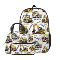 Name Customized Construction Truck Backpack, Opening Season Gift - Joliny