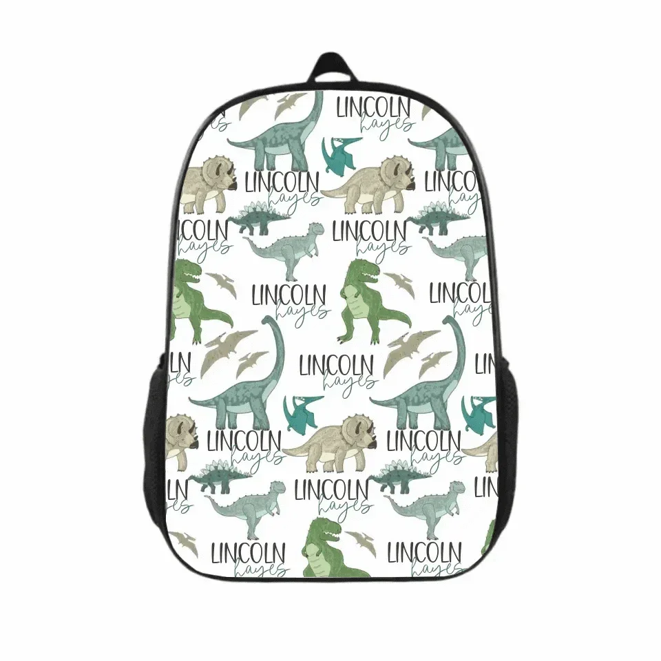Name Customized Dinosaur Park Backpack - Graduation Season Kids Gifts