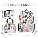Name Customized Kids Backpack - Flower Horse - School Season Gift - Joliny