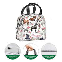 Name Customized Kids Backpack - Flower Horse - School Season Gift - Joliny