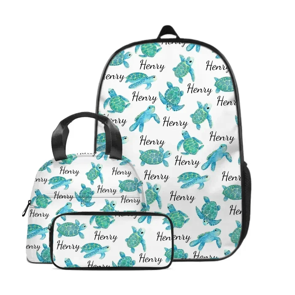 Name Customized Sea Turtle Backpacks, Children's Opening Season Gifts - Joliny