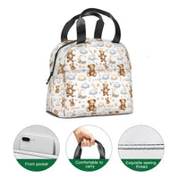 Name Customized Watercolor Teddy Bear Kids Backpack Children's School Season Gift - Joliny