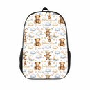 Name Customized Watercolor Teddy Bear Kids Backpack Children's School Season Gift - Joliny