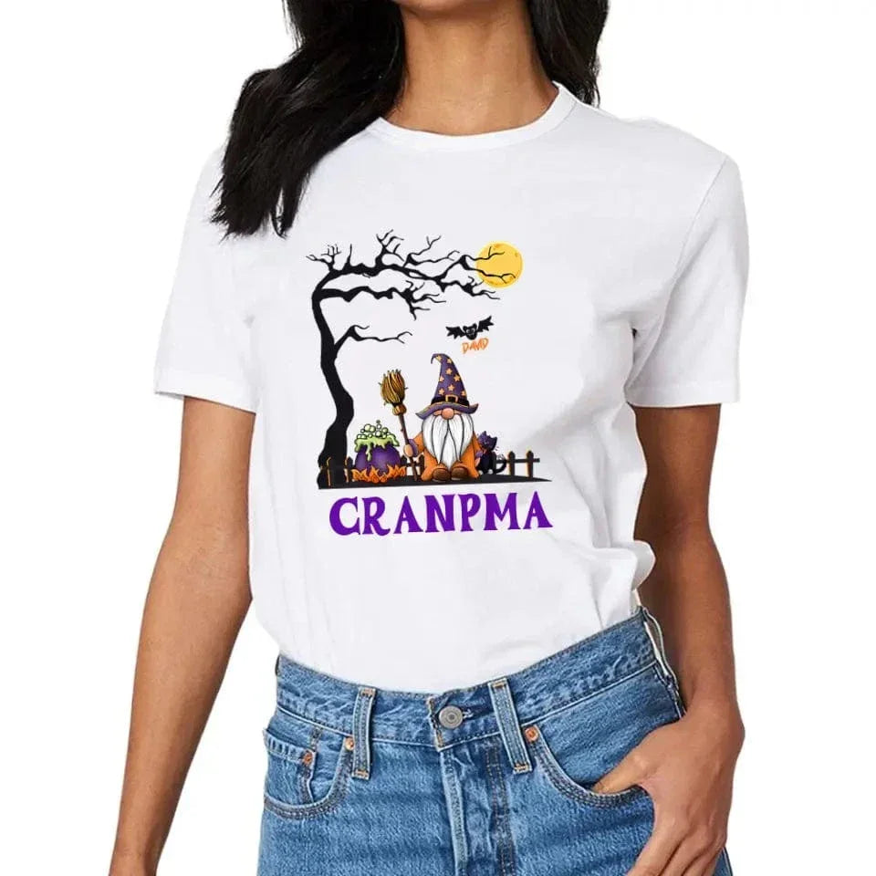 Old Halloween Wizard - Name Customized T-Shirt