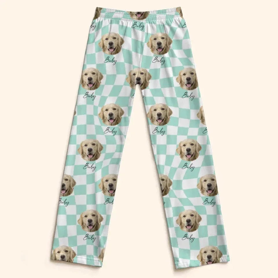 Photo Customised Clothing - Personalised Pet Photo And Name Pajama Set - A Gift For Pet Lovers,Pet Owners