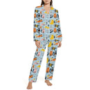 Cat Pattern Customized Pajama Set - Personalized Name Cartoon Comfort Pajamas - A Gift For Yourself,Friend,Family,Cat Lovers - Joliny