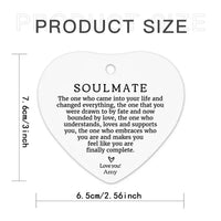 Personalised Ceramic Heart - Keepsake Gift for Partner Valentines Gift Anniversary Gift - Joliny