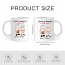 Personalized Accent Mug - I Want To Grow Old With You, Anniversary Gift For Couple - Joliny