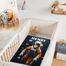 Personalized Astronaut Blanket With Photo, A Planet-Themed Gift For Outer Space Enthusiasts! - Joliny