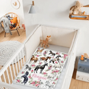 Personalized Baby Blanket - Floral Horse - Customized Name Blanket - Joliny