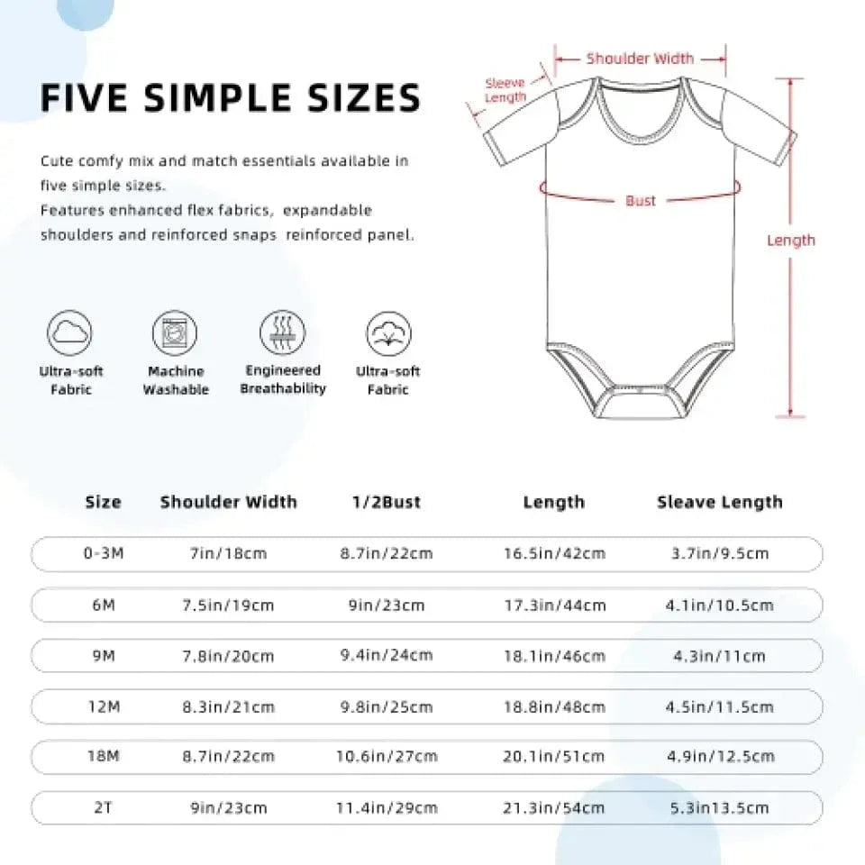 Personalized Baby Clothes - Custom Baby Name and Number - Joliny