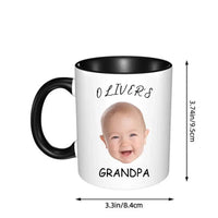 Personalized Baby Face Photo Mug For Mommy Daddy Grandpa Grandma - Joliny