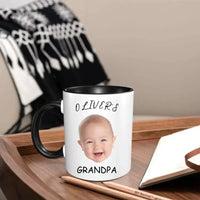 Personalized Baby Face Photo Mug For Mommy Daddy Grandpa Grandma - Joliny