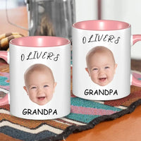 Personalized Baby Face Photo Mug For Mommy Daddy Grandpa Grandma - Joliny
