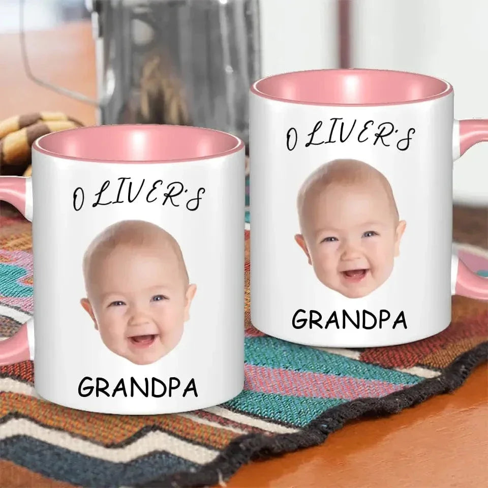 Personalized Baby Face Photo Mug For Mommy Daddy Grandpa Grandma - Joliny