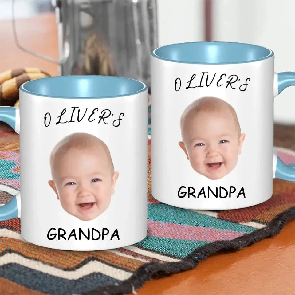 Personalized Baby Face Photo Mug For Mommy Daddy Grandpa Grandma - Joliny