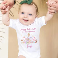 Personalized Baby Onesie - First Easter For Baby Boy/Girl - Joliny