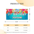 Personalized Balloon Ribbon Birthday Banners - Birthday Decoration Hanging Banner - Joliny