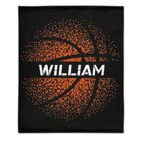 Personalized Basketball Blanket with Name, Good Basketball Gift for Girl And Boy - Joliny
