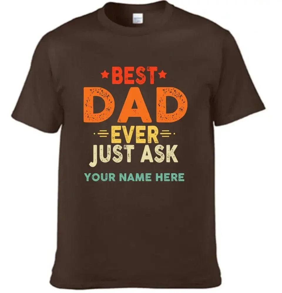 Personalized Best Dad Ever Just Ask Kids Name Shirt, Father's Day Gift for Him - Joliny